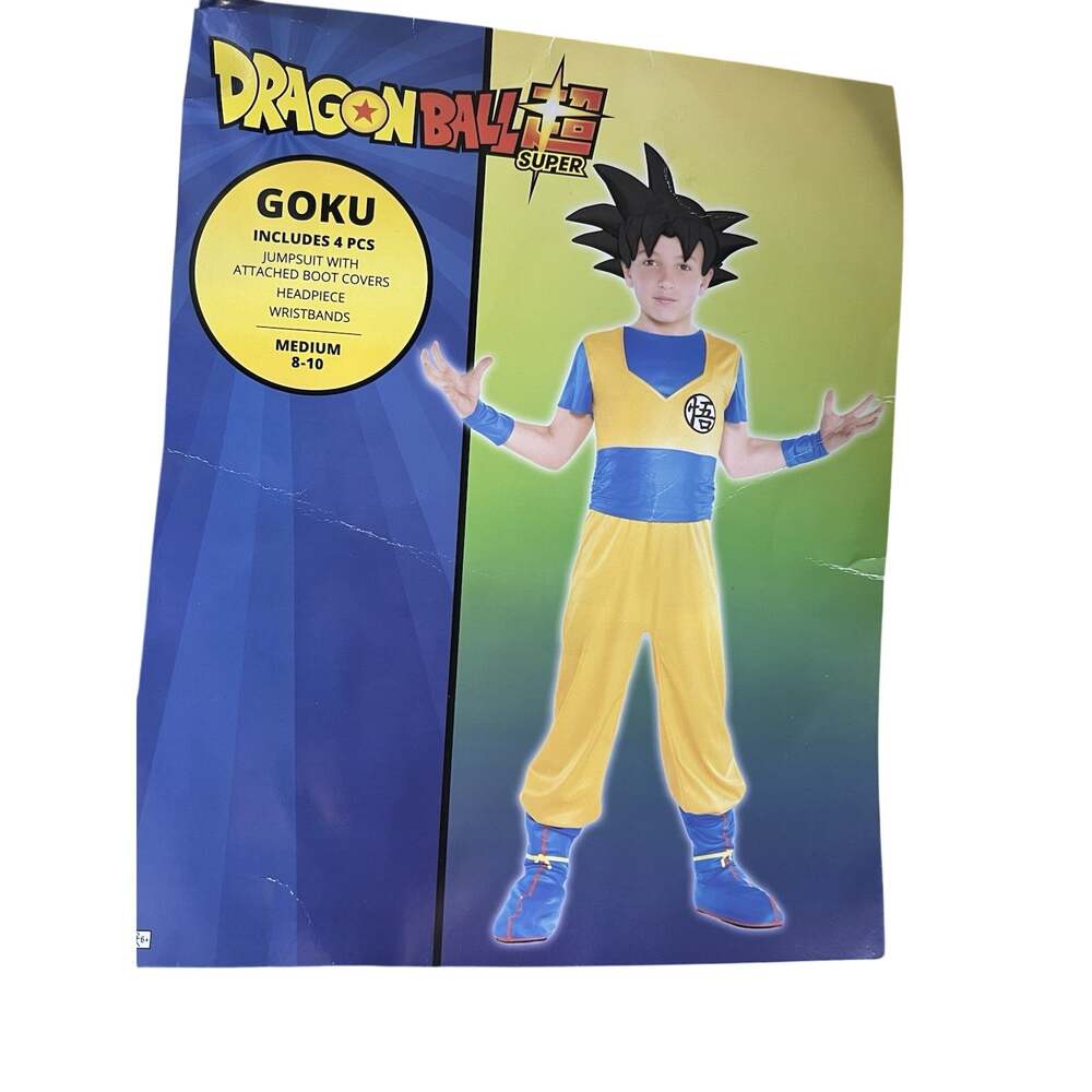 Dragon Ball Z Goku Costume Boys M 8-10 Read Description